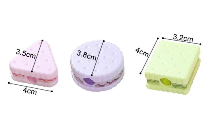 Lytwtw's Stationery School Office Supplies Cute Cookie Sharpener For Pencil Creative Item back to school Lovely