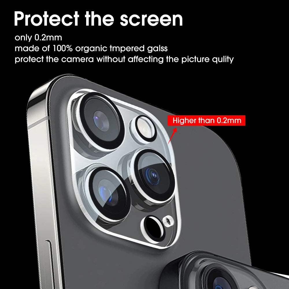 1-5pcs Camera Lens Protector Glass For iPhone 16 15 14 13 Pro Max Plus Mini HD Tempered Glass Full Lens Protector Camera Film