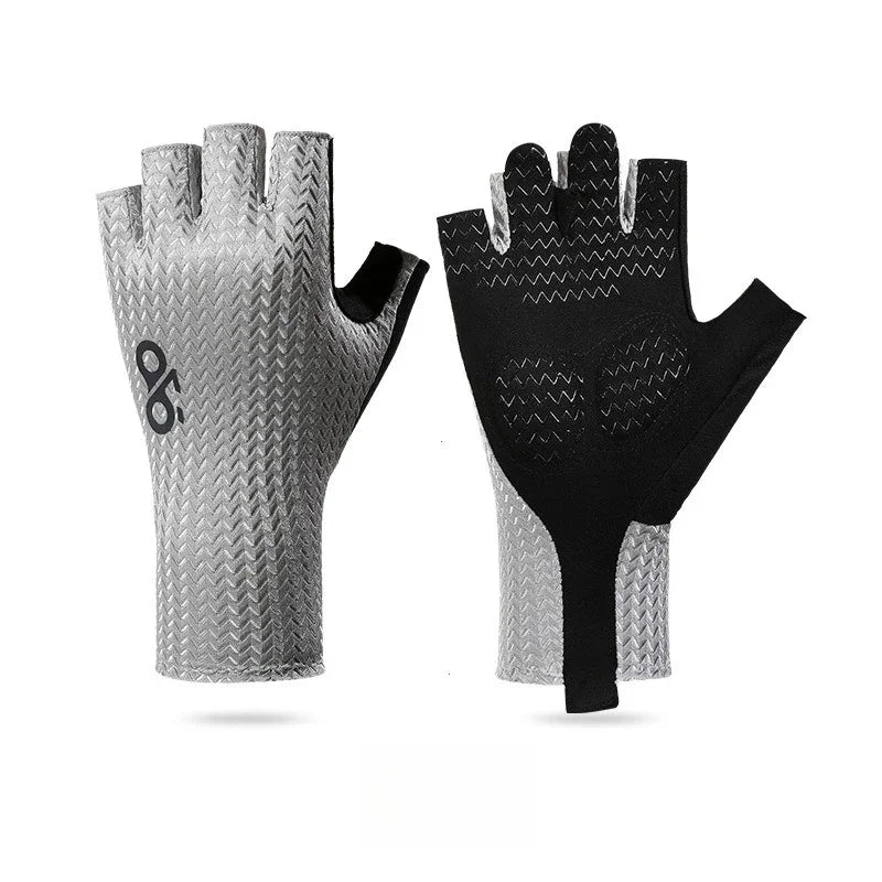 Summer Breathable Half Finger Cycling Gloves Ultralight Road Bike Gloves Anti-Slip Silicone Pad Cooling Sport Gear