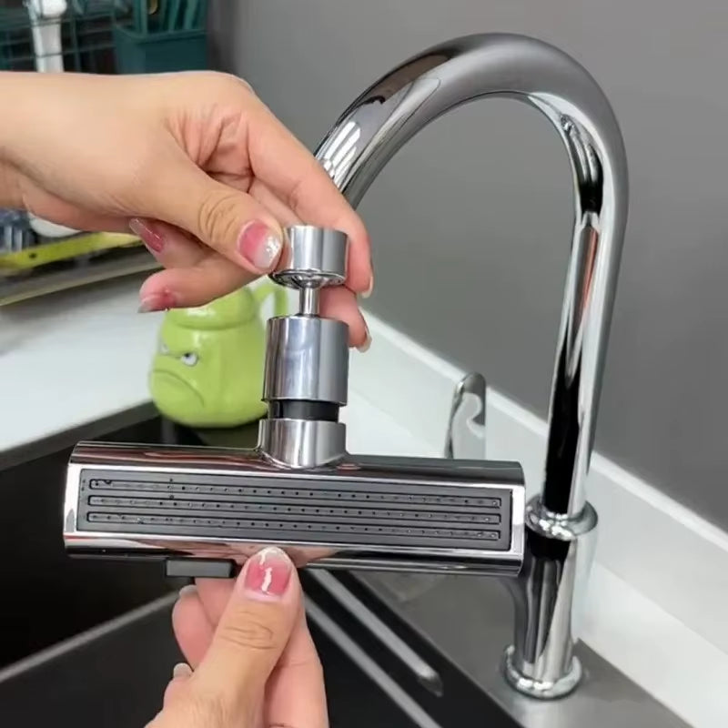 Waterfall Swivel Faucet Nozzle – 3 Modes of Pure Convenience