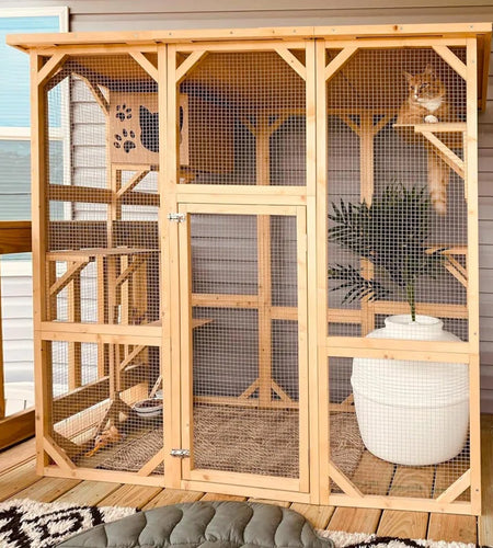Euretta Indoor/Outdoor Large Waterproof Cat Playpen