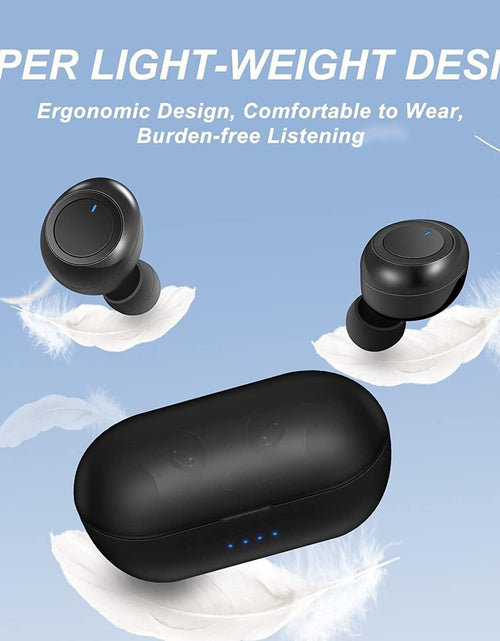 Load image into Gallery viewer, Audífonos Bluetooth Auriculares Impermeable Recargables Inalámbrico Color Negro
