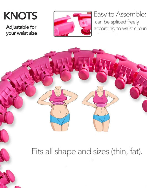 Load image into Gallery viewer, 4 Extra Links for Smart Weighted Infinity Hula Hoop, Adjustable to Waistline
