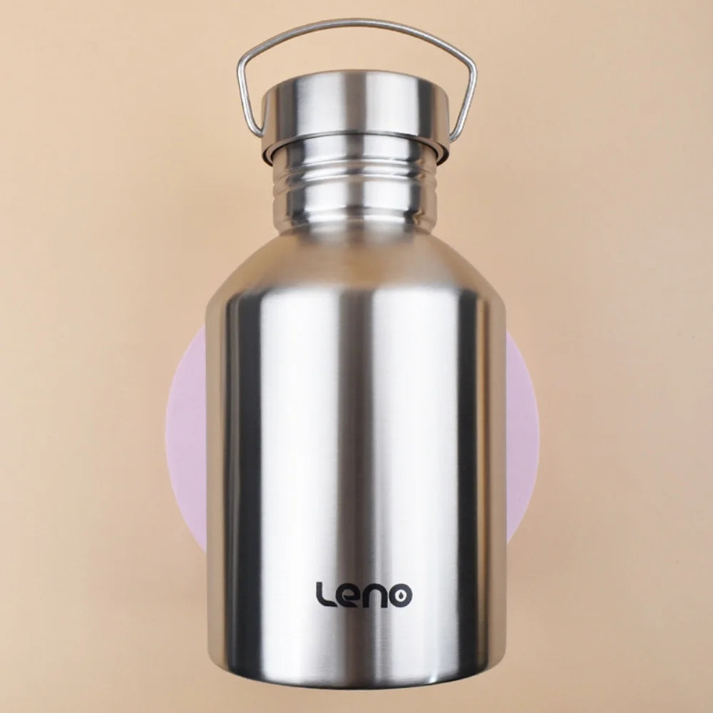 2L Drink Bottle for Sport Large Capacity Stainless Steel Sport Bottle Single-Layer Water Cup Metal Flask Drinkware Camping Sport