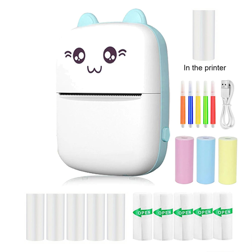 Mini Printer For IPhone And Android, Wireless Mini Photo Printer Label Printer, Portable Mini Thermal Printer For Printing Label