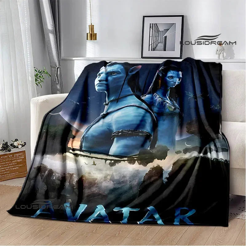 Movie Avatar: The Way of Water Printed blanket Flange Warm blankets picnic blanket Home travel blanket bed linings Birthday Gift