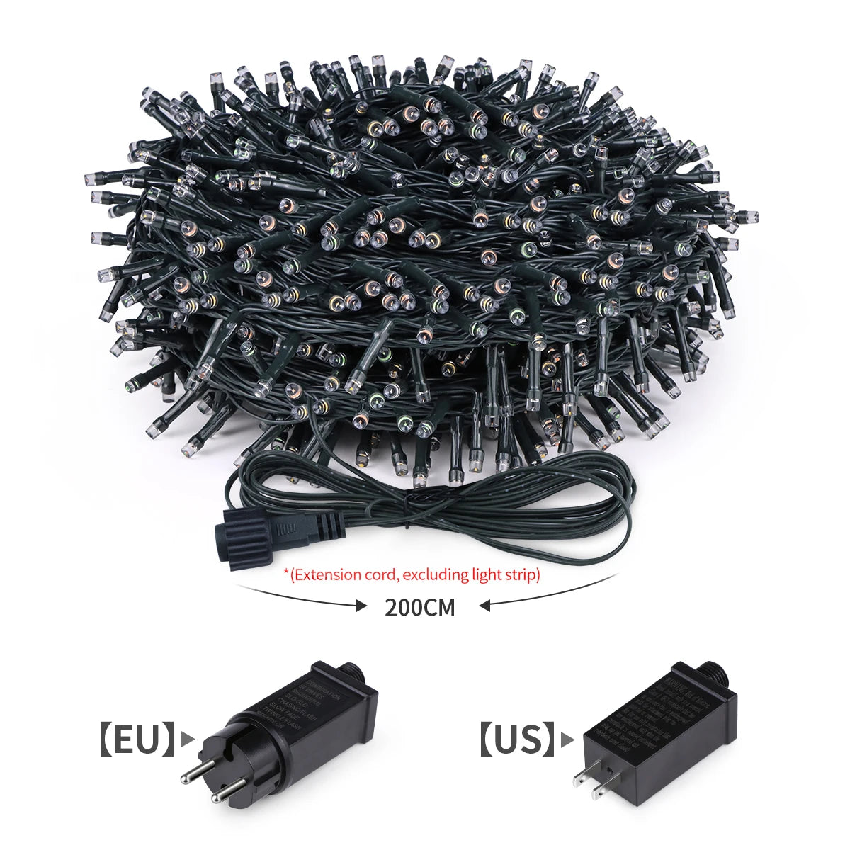 Led Outdoor Light String 100M 1000leds RGB Light Strip Christmas Tree New Year Led Lights Room Decor luces de navidad EU US Plug