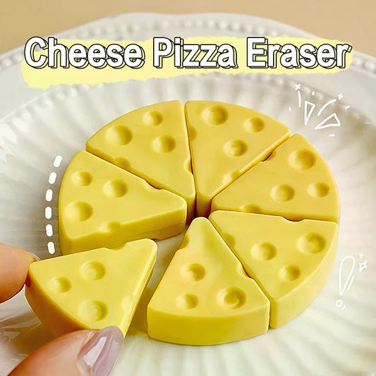 Simulation Cheese Eraser Soft School Supplies Clean Mess Free Stationary Office Student Rubber Eraser For Kids Gift