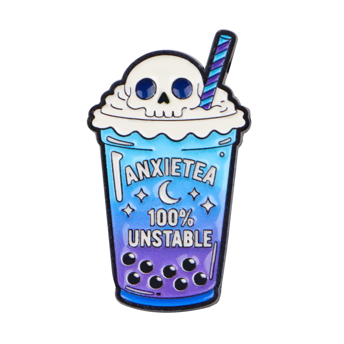 Skull Enamel Pin Badge – Halloween Accessories
