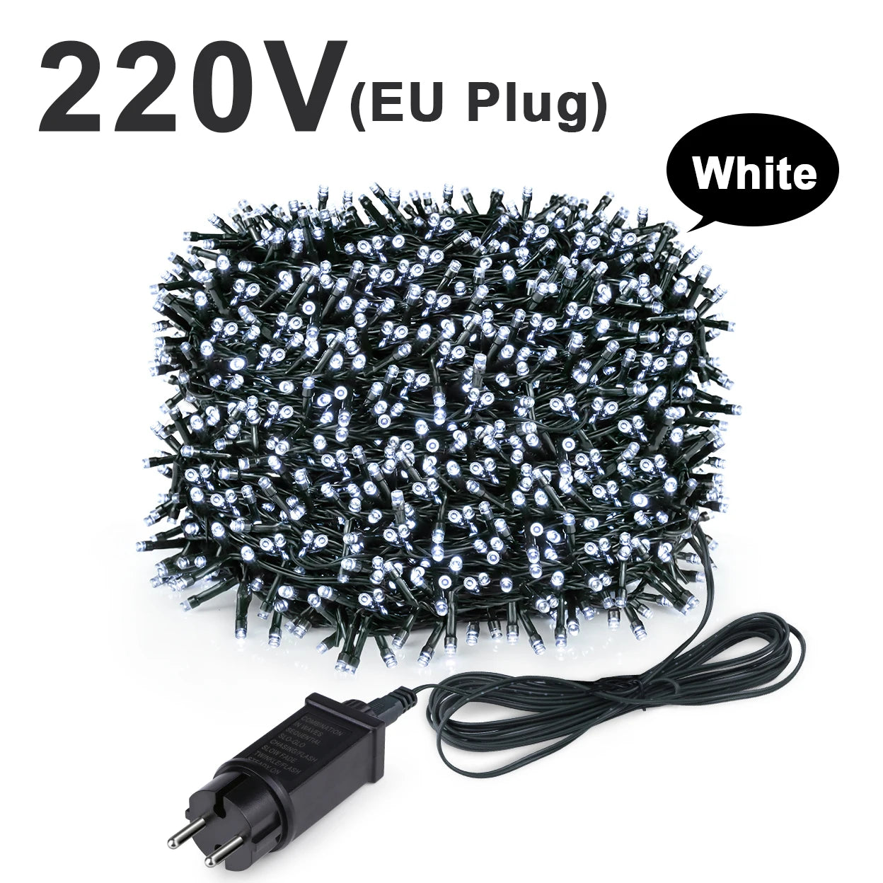 Led Outdoor Light String 100M 1000leds RGB Light Strip Christmas Tree New Year Led Lights Room Decor luces de navidad EU US Plug