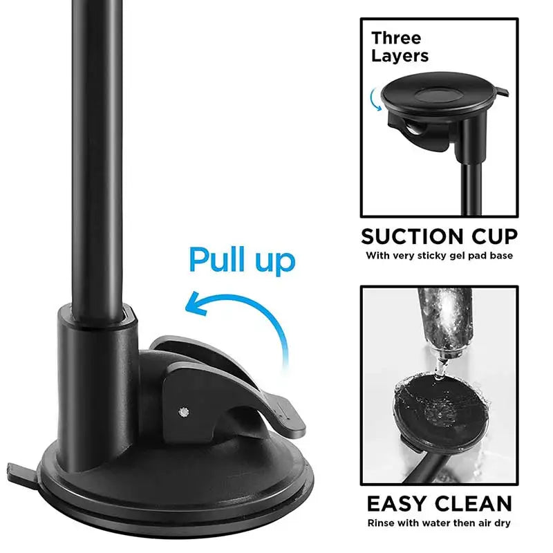 Car Tablet Holder Long Arm Suction Cup Mount for iPad Pro Air 4-13'' Xiaomi Tablet SUV Truck Vehicle Lift Uber Windshield Window