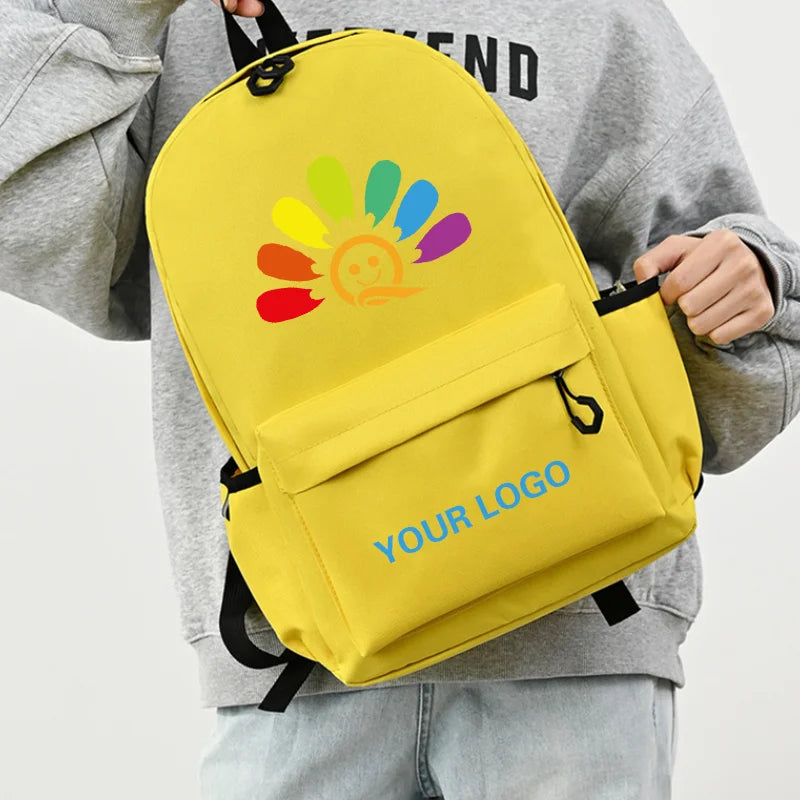 Custom Children's School Bags Schoolbag for Primary and Secondary School Backpacks print logo Students laptop bags DIY photo