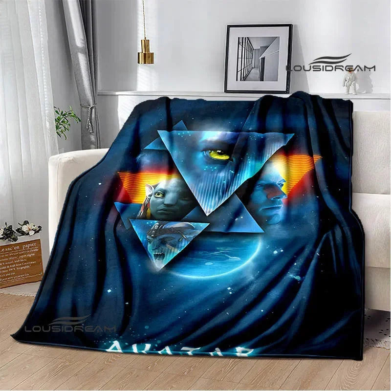 Movie Avatar: The Way of Water Printed blanket Flange Warm blankets picnic blanket Home travel blanket bed linings Birthday Gift
