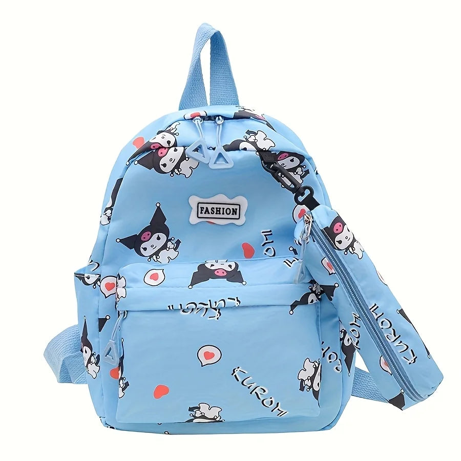 Schoolbag With Pencil Case, Waterproof School Student Backpack,Kawaii School Supplies, Birthday Christmas Gift