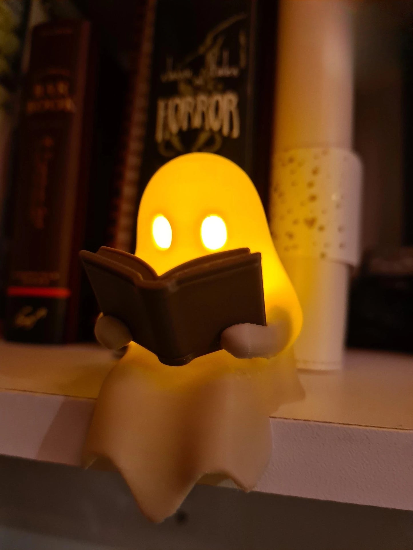 Flickering Ghost Shelf Sitter – Halloween Decor