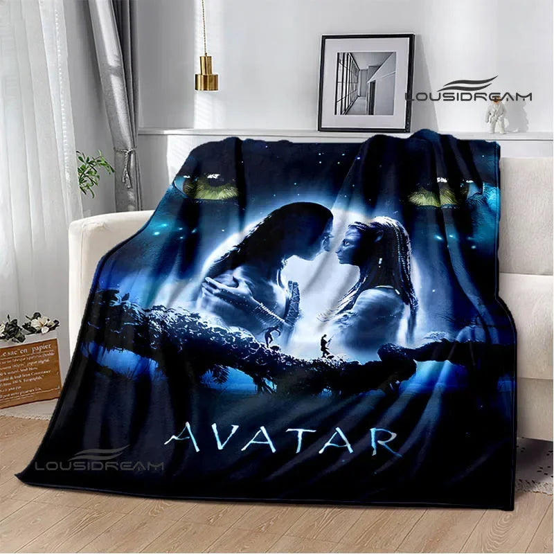 Movie Avatar: The Way of Water Printed blanket Flange Warm blankets picnic blanket Home travel blanket bed linings Birthday Gift