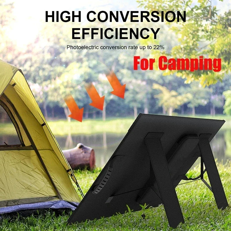 1000W Solar Panel Kit, Foldable Solar Panel,Foldable Solar Power Bank, Portable Charger, 18V Car Boat, Caravan, Camping