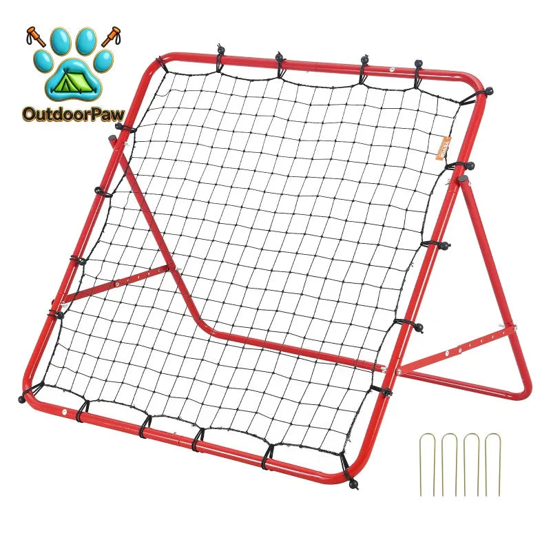 VEVOR 39X39FT Soccer Rebounder Rebound Net Portable Football Training Gifts Adjustable Angles Goal Net Aids & Equipment