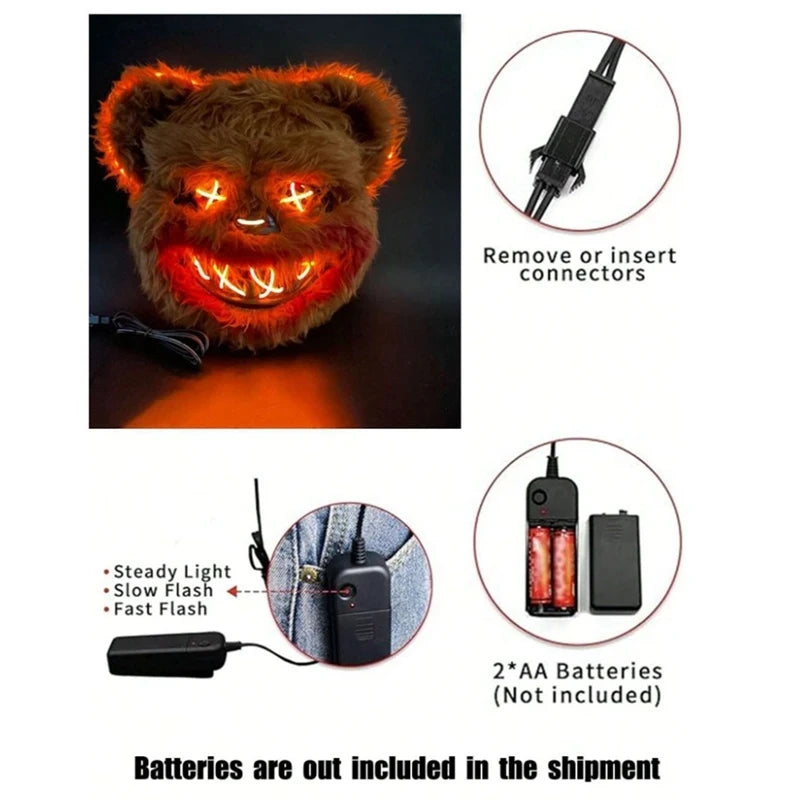 LED Animal Mask – Light-Up Halloween Costume