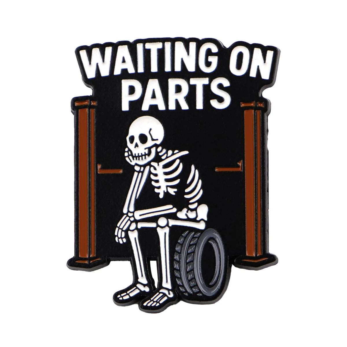 Skull Enamel Pin Badge – Halloween Accessories