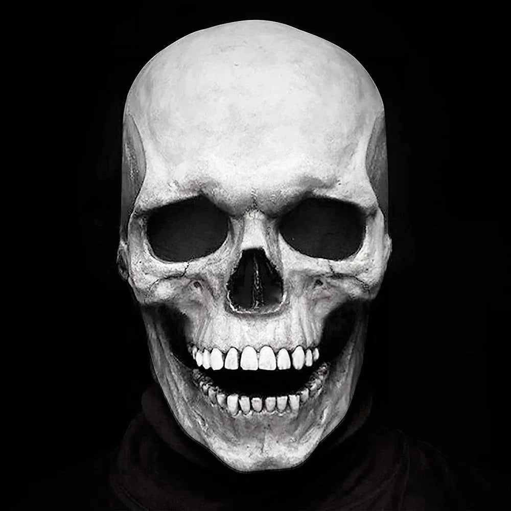 Full Head Latex Skull Mask – Horror Costume
