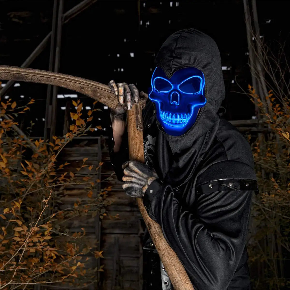 LED Glowing Skull Mask – Halloween Party Prop