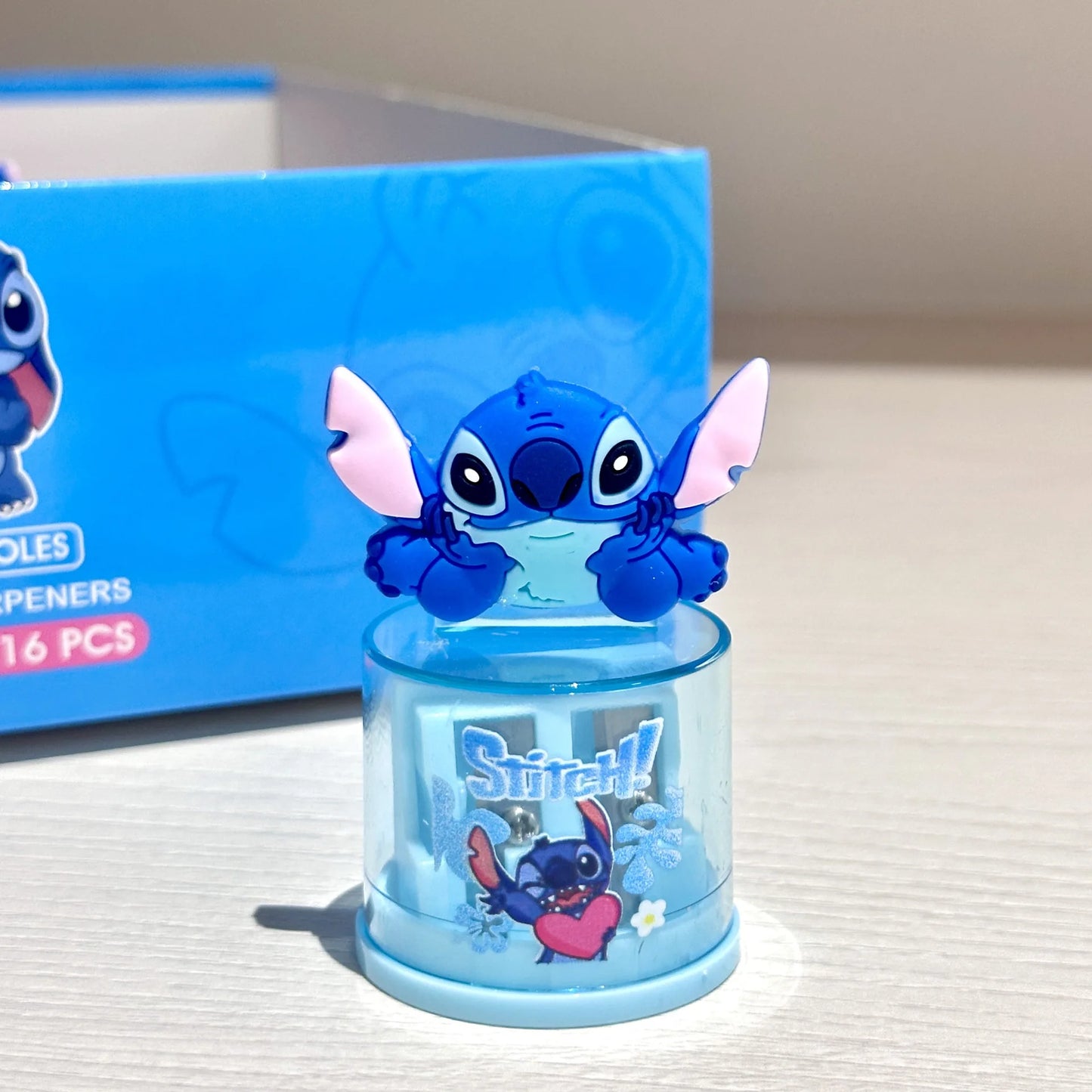 Stitch doll pencil sharpener, cute cartoon student pencil sharpener, Lilo & Stitch stationery, school supplies