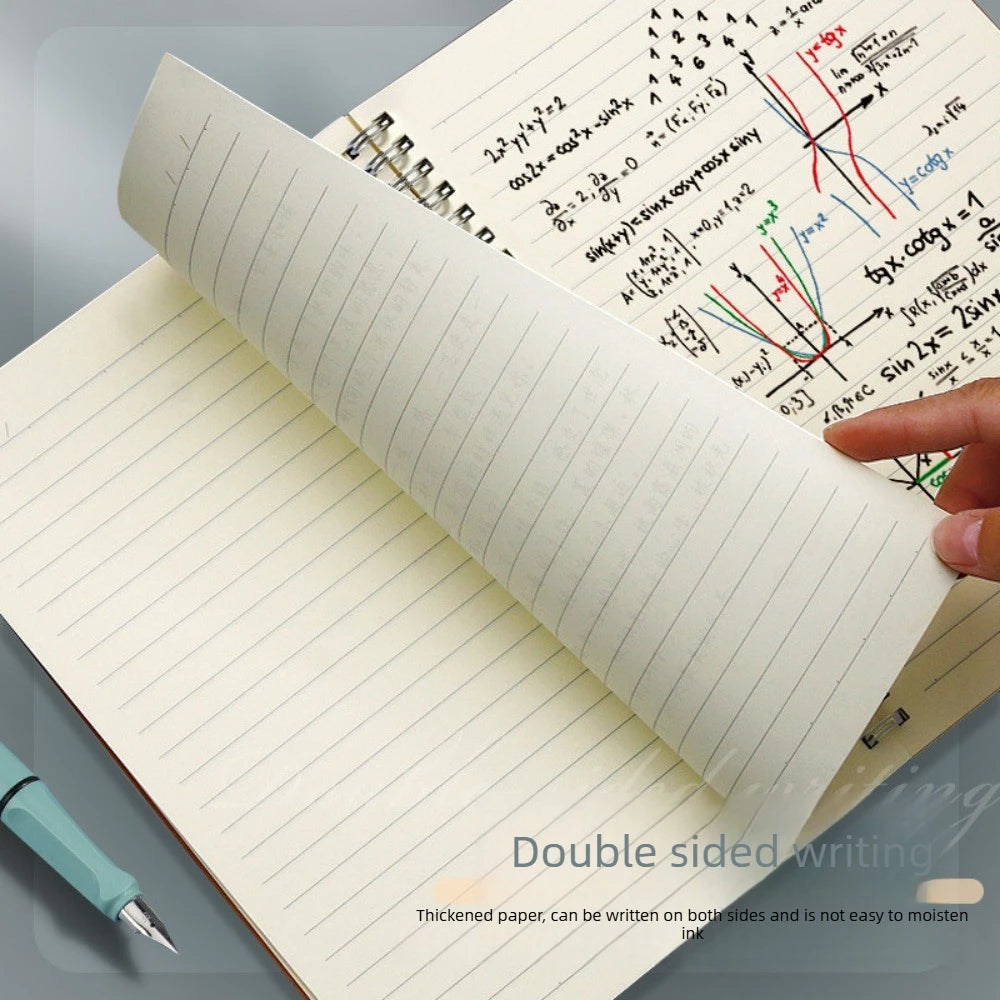 A5 kraft paper notebook B5 coil office notebook practice simple horizontal line notebook thick notebook