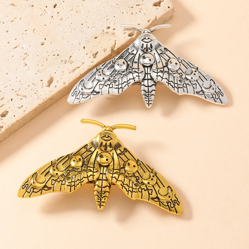 1pc Stylish alloy Vintage Moth bobby pins are ideal for everyday use