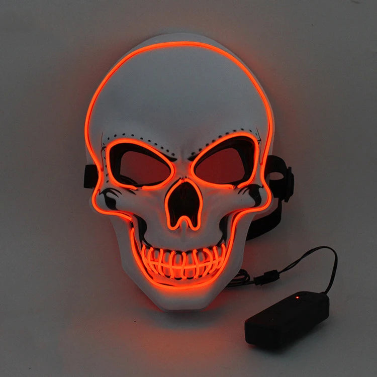 LED Glowing Skull Mask – Halloween Party Prop