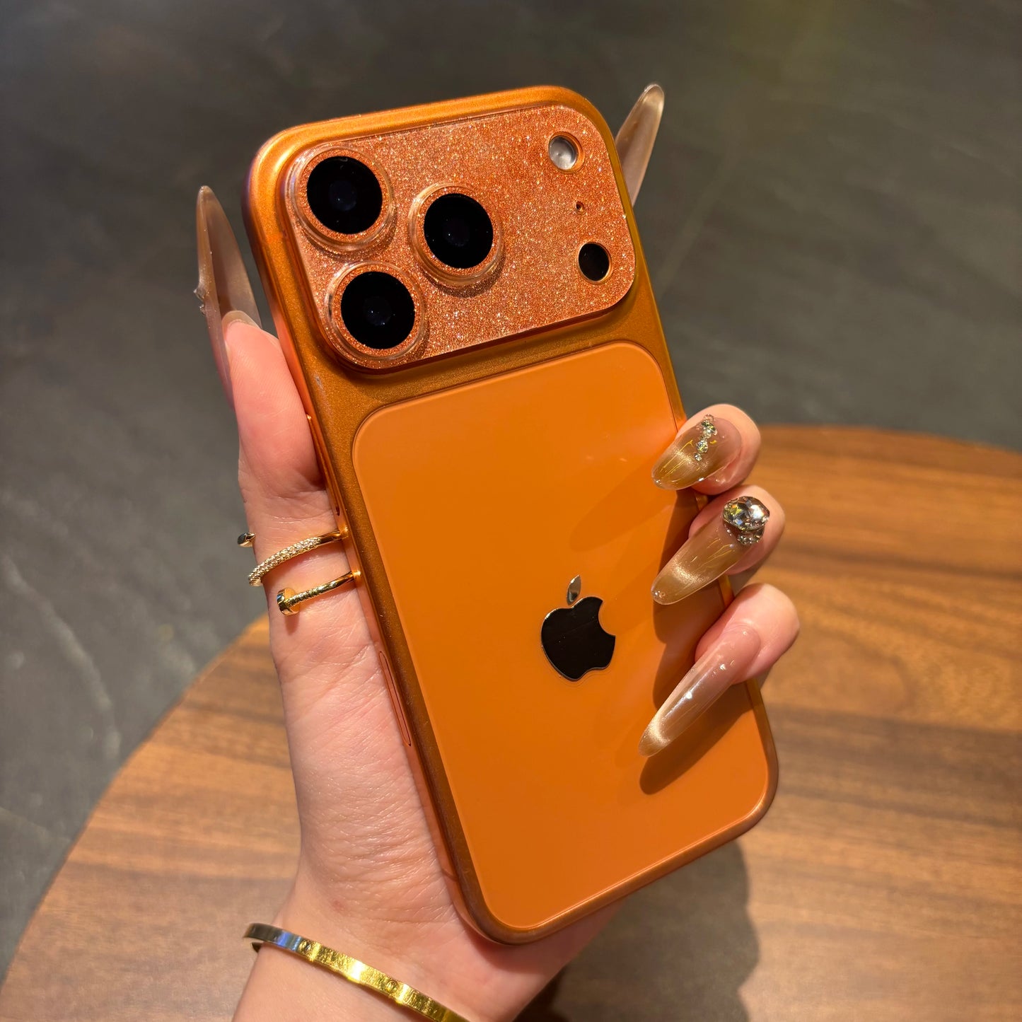 Acrylic Camera Protector Film For iPhone 17 ProMax 17Pro 16 15 ProMax Back Ziai Lens Glitter Star Cover Protective Cap Lens Film