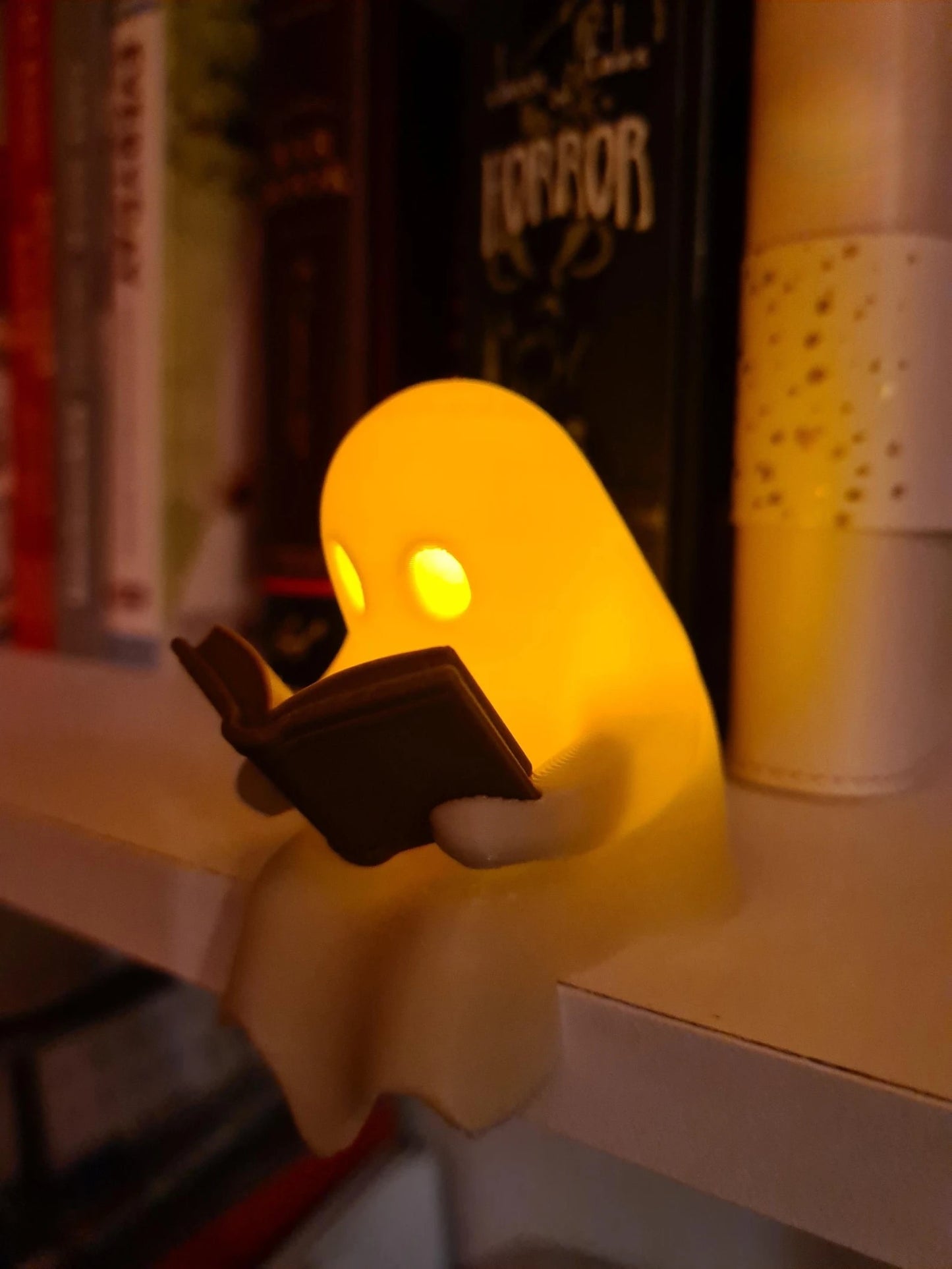 Flickering Ghost Shelf Sitter – Halloween Decor