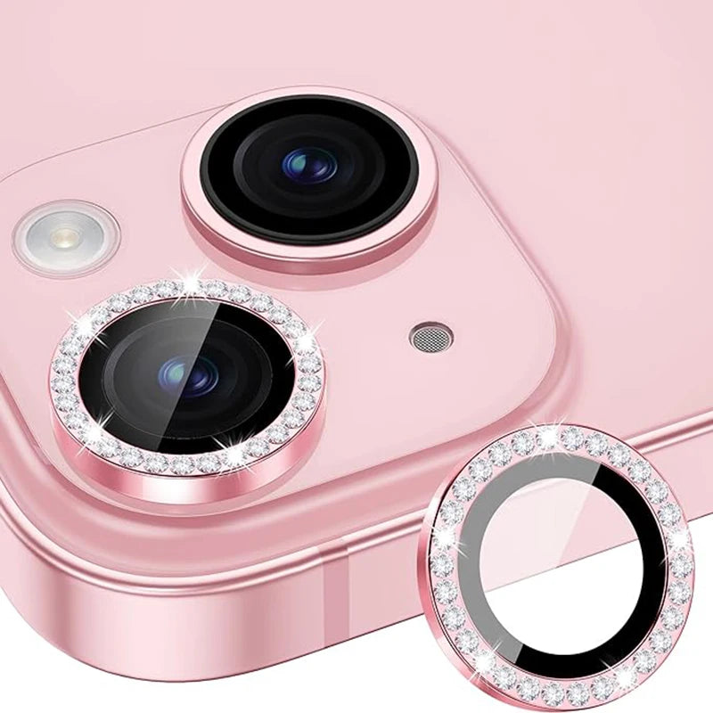 3PCS Diamond Camera Lens Protector For iPhone 15 16 Pro Max Metal Protective Glass For iPhone 11 12 13 14 Pro Max Lens Glass