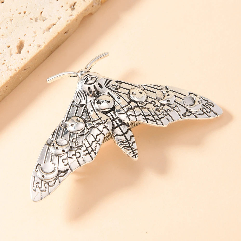 1pc Stylish alloy Vintage Moth bobby pins are ideal for everyday use