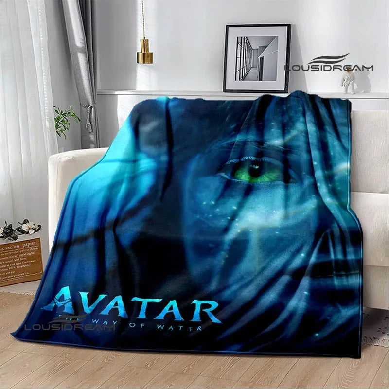 Movie Avatar: The Way of Water Printed blanket Flange Warm blankets picnic blanket Home travel blanket bed linings Birthday Gift