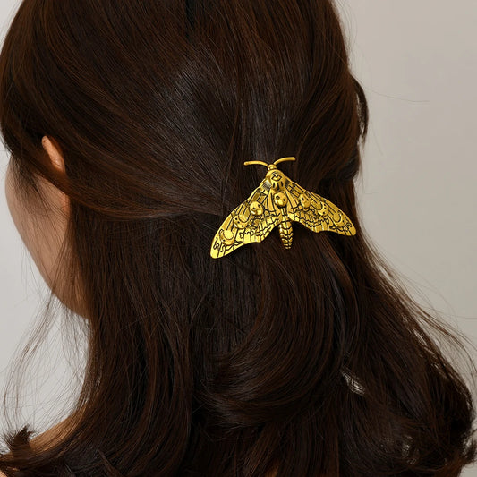 1pc Stylish alloy Vintage Moth bobby pins are ideal for everyday use