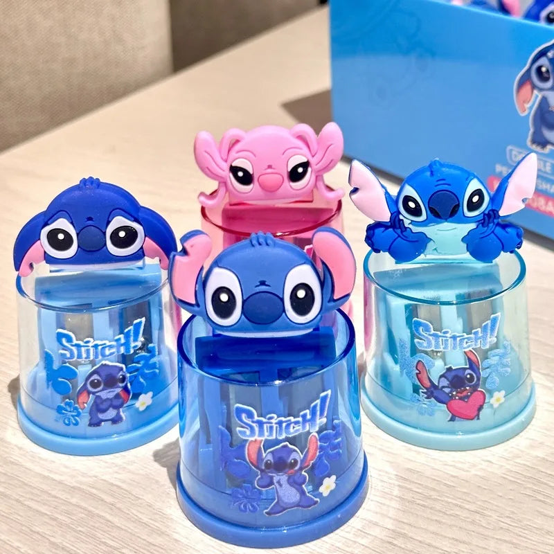 Stitch doll pencil sharpener, cute cartoon student pencil sharpener, Lilo & Stitch stationery, school supplies