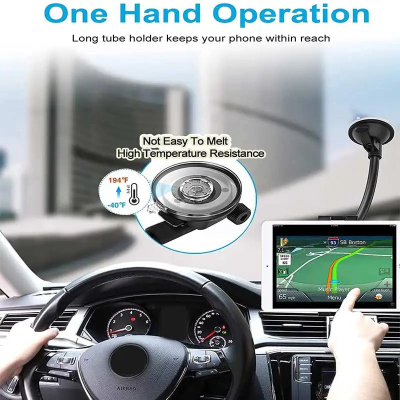 Car Tablet Holder Long Arm Suction Cup Mount for iPad Pro Air 4-13'' Xiaomi Tablet SUV Truck Vehicle Lift Uber Windshield Window