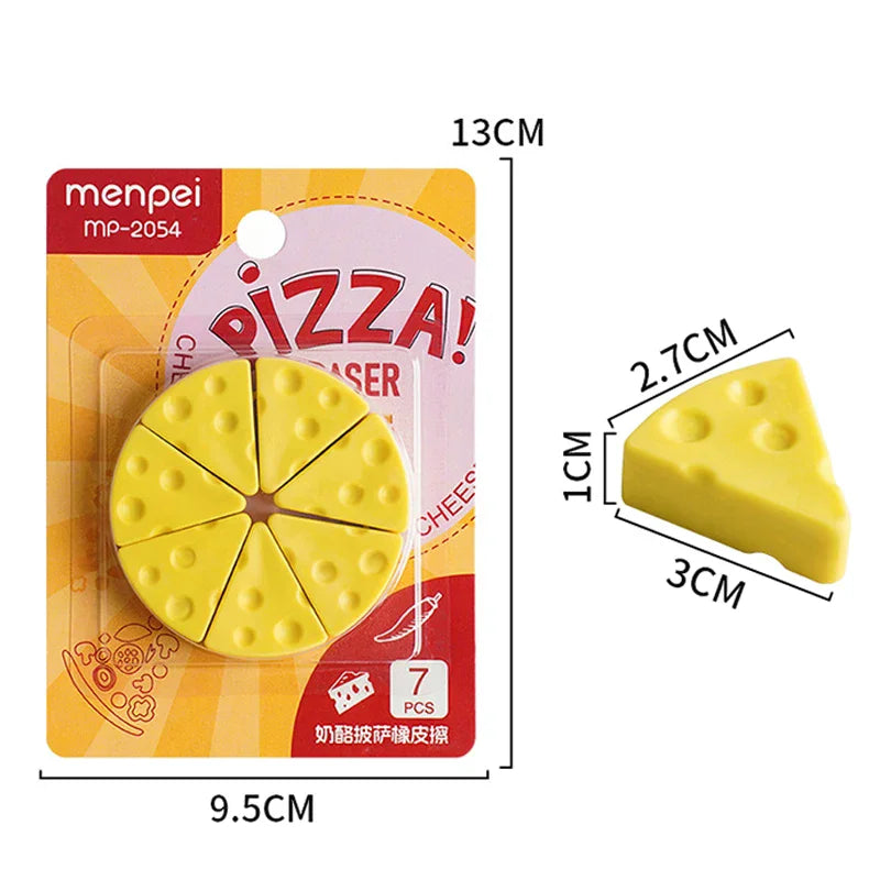 Simulation Cheese Eraser Soft School Supplies Clean Mess Free Stationary Office Student Rubber Eraser For Kids Gift