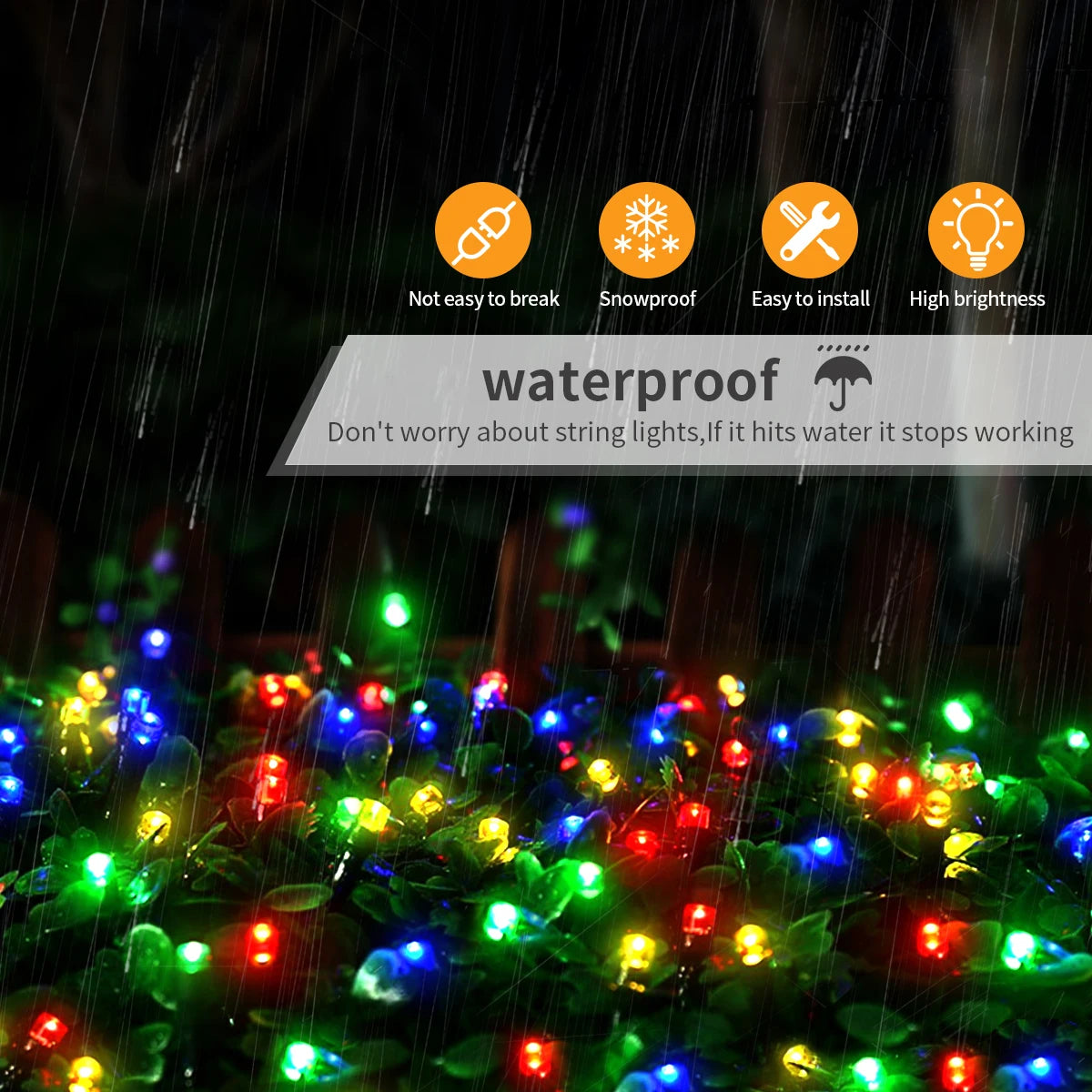 Led Outdoor Light String 100M 1000leds RGB Light Strip Christmas Tree New Year Led Lights Room Decor luces de navidad EU US Plug