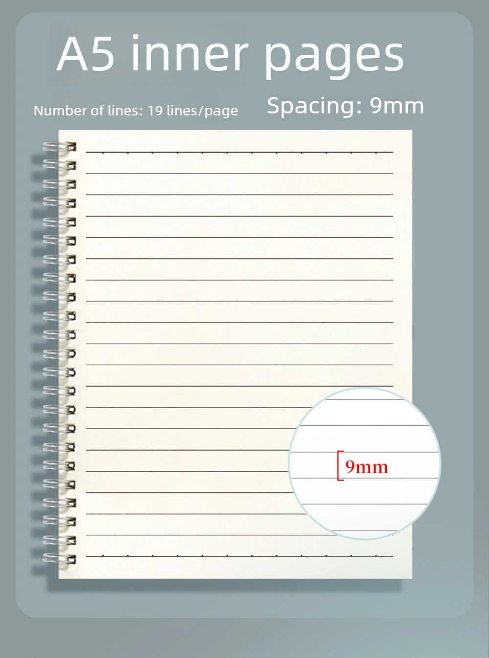 A5 kraft paper notebook B5 coil office notebook practice simple horizontal line notebook thick notebook