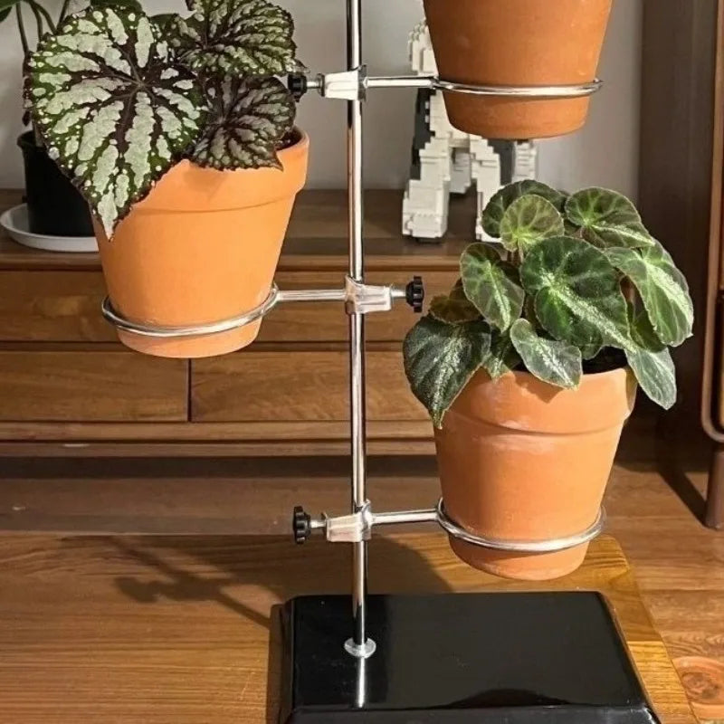 Iron Flowerpot Holder Metal Pots Plants Shelves Plant Stand Indoor Organizer Furniture Garden Outdoor Decorative Accessories