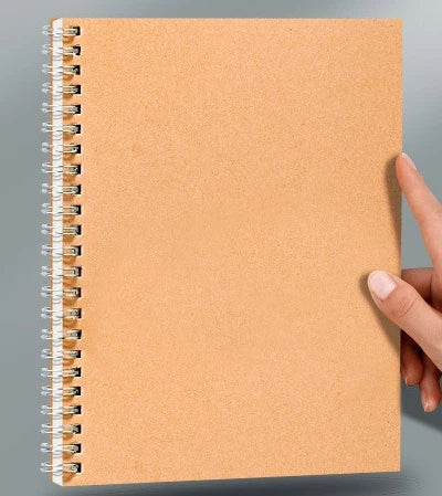 A5 kraft paper notebook B5 coil office notebook practice simple horizontal line notebook thick notebook