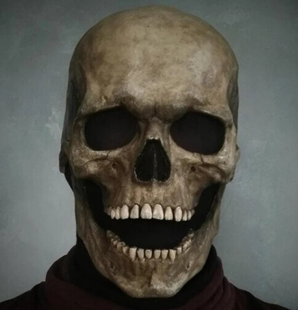 Full Head Latex Skull Mask – Horror Costume