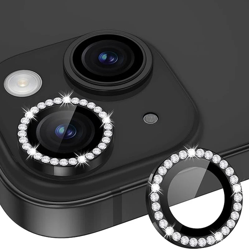3PCS Diamond Camera Lens Protector For iPhone 15 16 Pro Max Metal Protective Glass For iPhone 11 12 13 14 Pro Max Lens Glass