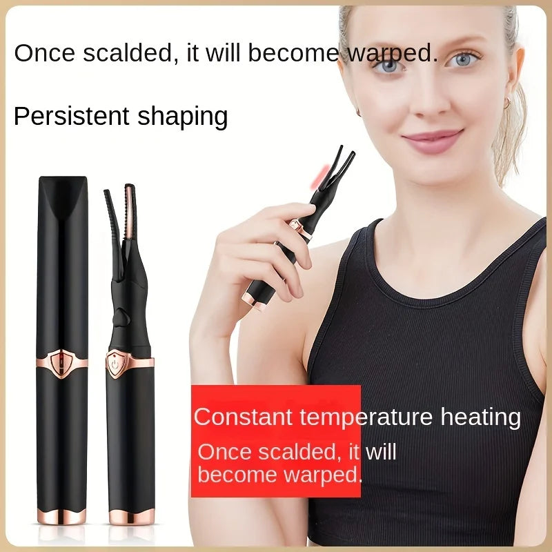 1 Adjustable 3-Speed Electric Heated Eyelash Curler for Long-Lasting Curling, Rechargeable Electric Eyelash Curler, Long-Lasting Heated Eyelash Curler, Quick Preheating, Handheld Heated Eyelash Curler Device Makeup Tool