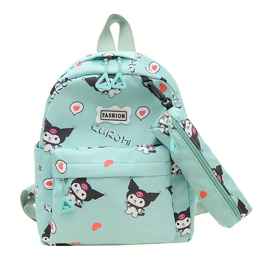 Schoolbag With Pencil Case, Waterproof School Student Backpack,Kawaii School Supplies, Birthday Christmas Gift