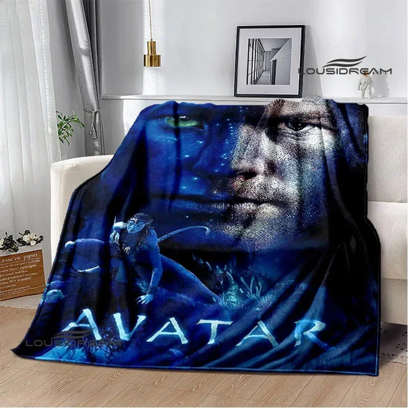 Movie Avatar: The Way of Water Printed blanket Flange Warm blankets picnic blanket Home travel blanket bed linings Birthday Gift