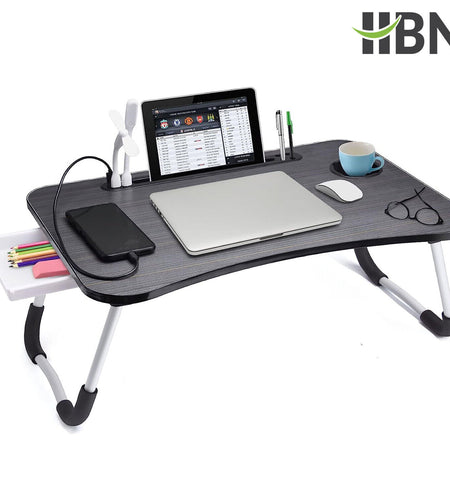 HBN Laptop Desk, Laptop Bed Stand Foldable, Laptop Table Folding Breakfast Tray