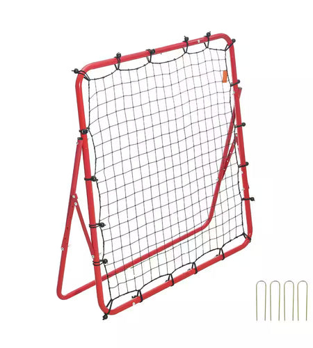 Soccer Rebounder Rebound Net, 39 In. X 39 In., Portable Football Training Gift, Adjustable Angles, for All Ages